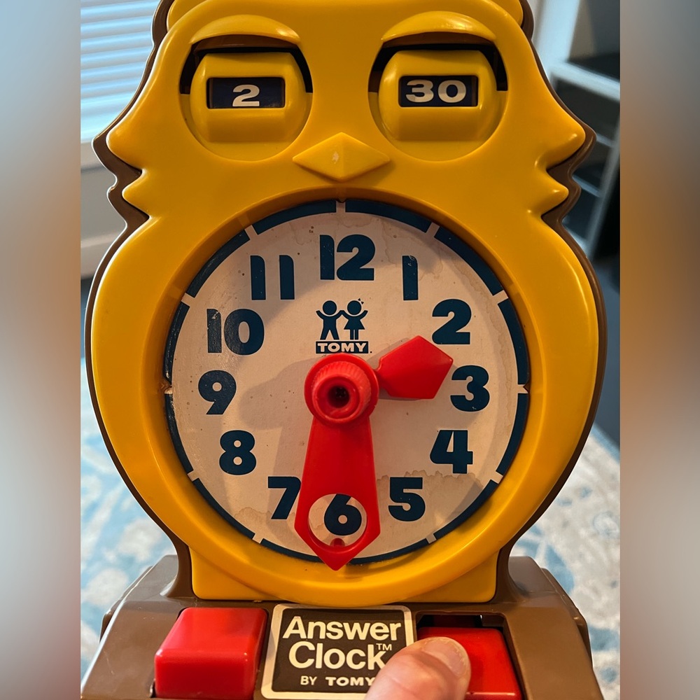 Vintage Toy Tomy Answer Clock 1975 - Picture 5 of 5